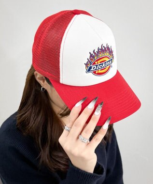 WEGO Dickies　DK　EX　FIRE　ICON　MESH　CAP レッド
