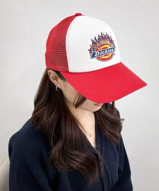 WEGO Dickies　DK　EX　FIRE　ICON　MESH　CAP レッド