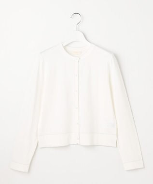 ANY SIS L 【好印象ブライトニット】ラメライン カーディガン オフ