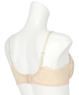 AMPHI ブラジャー グラマラス&リッチな谷間をメイク Gカップまで対応 【Glama-Rich グラマリッチ 脇スッキリ・ライトタイプ】 大きいサイズ ブラ BYJ685 アンフィ／ワコール オレンジ