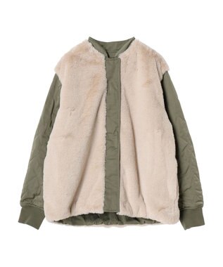 CRAFT STANDARD BOUTIQUE リバーシブルファーブルゾン Khaki