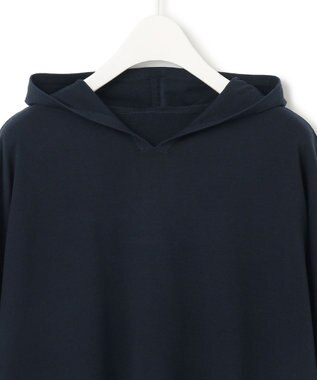 ICB 【洗える】 ヴィスコースワイド デザインニットプルオーバー ネイビー系