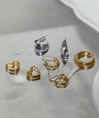 Phoebe 〈シリーズ累計販売10000点突破！〉〈金属アレルギー対応〉ミニフープピアス/サージカルステンレス　シルバー シルバー