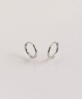  〈シリーズ累計販売10000点突破！〉〈金属アレルギー対応〉ミニフープピアス/サージカルステンレス　シルバー
