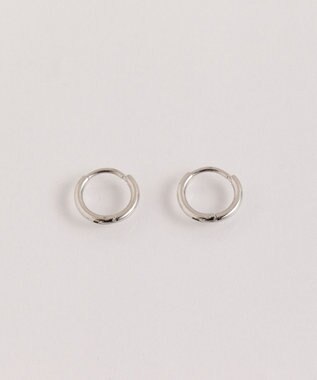 Phoebe 〈シリーズ累計販売10000点突破！〉〈金属アレルギー対応〉ミニフープピアス/サージカルステンレス　シルバー シルバー