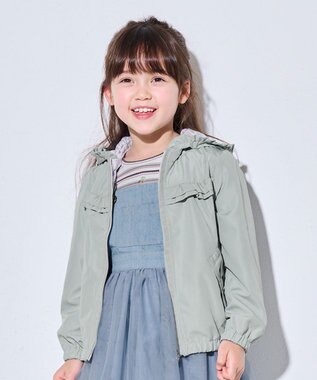 ANY KIDS フード取り外し リバーシブル ブルゾン ミント