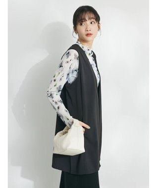 CRAFT STANDARD BOUTIQUE ジョーゼットロングジレ Black