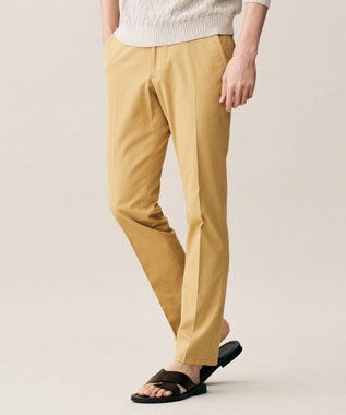 JOSEPH ABBOUD 【ウエストも伸びる!オーガニックコットン使用】ハイパワーカルゼ パンツ 26SSモデル キャメル系