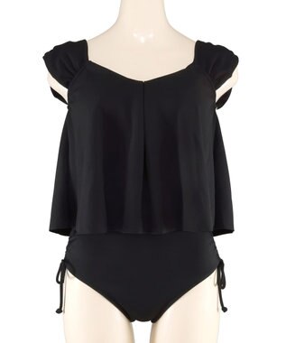 San-ai Resort（三愛水着楽園） ワンピ見えビキニ　9M・11L　【San-ai Resort（サンアイリゾート）】 ブラック