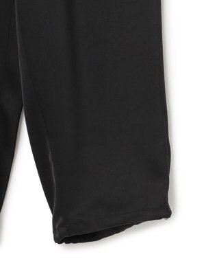 23区 L 【洗える】ドレープサテン 2WAY ドロスト パンツ ブラック系