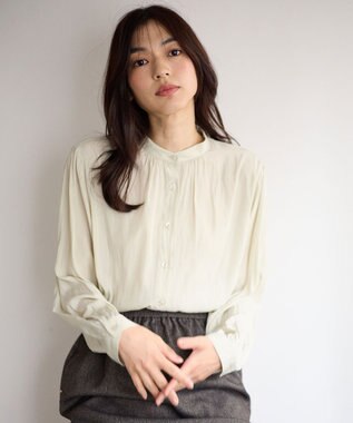 ANY 【洗濯機可】２ＷＡＹボウタイブラウス エクリュ