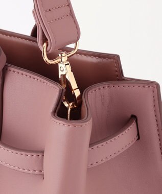 組曲 ベルトデザイントート バッグ ベージュピンク系