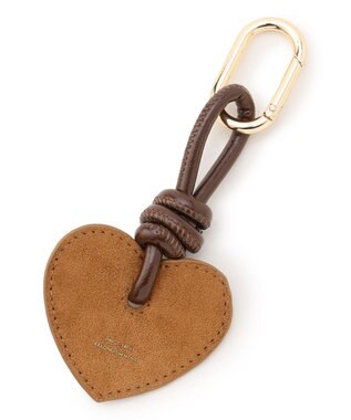 23区 【WEB&一部店舗限定】ハート チャーム キャメル×ダークブラウン