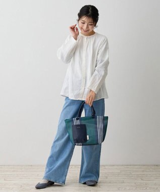 ROOTOTE 1084【手洗い可能】SC.デリ.ストライプ.ウエッファ-B 02：グリーン