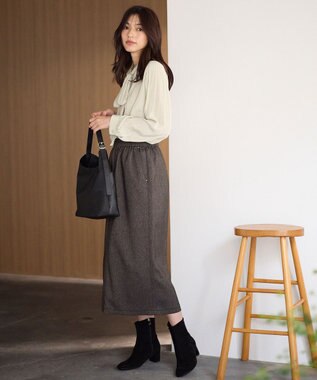 ANY 【洗濯機可】２ＷＡＹボウタイブラウス エクリュ