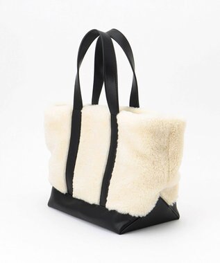 23区 ボアフリース トートバッグ ブラック系