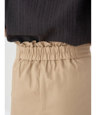 earth music&ecology フリルキュロットパンツ Camel