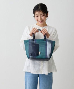 ROOTOTE 1084【手洗い可能】SC.デリ.ストライプ.ウエッファ-B 02：グリーン