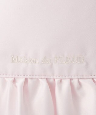 Maison de FLEUR サテンフロントフリルスクエアトートバッグ Light Pink