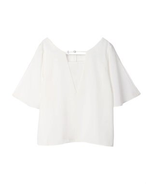 earth music&ecology ２ＷＡＹショルダースリットブラウス Off White