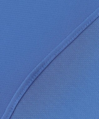 ICB 【新色追加・接触冷感・UVケア・速乾・洗える】BackSatinAmunzen 5分袖バンドカラーブラウス ラピスラズリ系