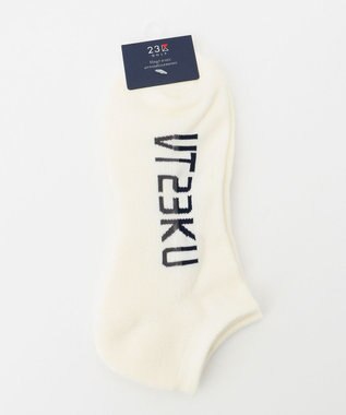 23区GOLF 【MEN】ロゴ アンクルソックス ホワイト系