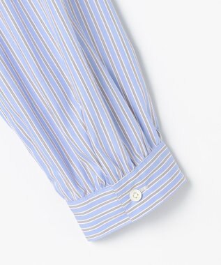 J.PRESS LADIES 【WEB限定】ストライプ シャーリング ブラウス 【WEB限定】サックスストライプ系