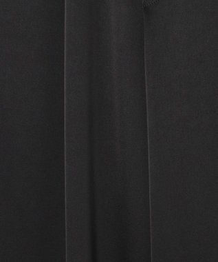 23区 L 【洗える】ドレープサテン 2WAY ドロスト パンツ ブラック系