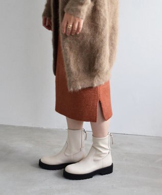  【PARADIS COULEUR】EVAソールバックジップストレッチブーツ