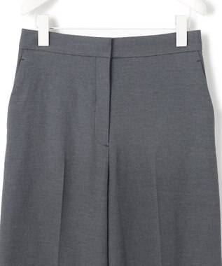 ICB L 【接触冷感・UVケア・撥水・洗える】LooseWeave  スカートレイヤードワイドパンツ チャコール系