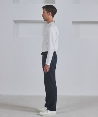 GOTAIRIKU 【保温性/ストレッチ/シワになりにくい】サキソニーストレッチパンツ_ノータック(25年モデル） ネイビー系