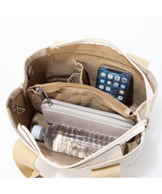 UNBILLION カシュカシュ cachecache / テープエルガリー2wayパーテーショントート ベージュ