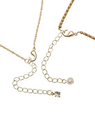 Green Parks ｅｖｅｒｙ　ｗａｌｋ．２点セットビーズＭＩＸネックレス Gold