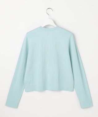 ANY SIS L 【好印象ブライトニット】ラメライン カーディガン アイスブルー