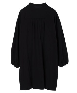 CRAFT STANDARD BOUTIQUE レーヨンデシンフリルチュニック Black