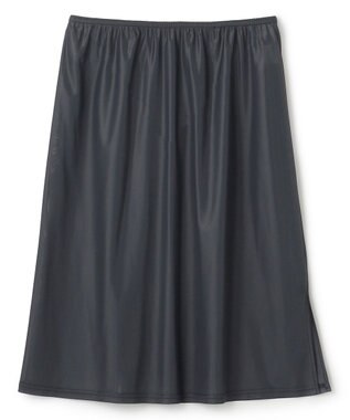 UNFILO 【洗える】リネンレーヨン カフタンワンピース チャコール