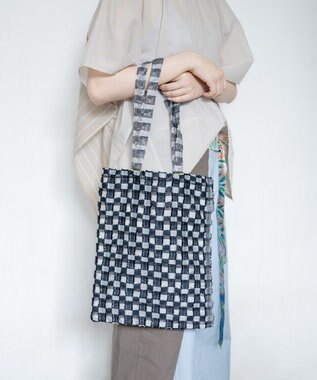 COQ ウォーターチェック リバーシブルトートバッグ A4サイズ