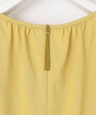 自由区 【WEB限定・洗える・XSサイズあり】ディフォームピケチュニック丈 カットソー イエロー系