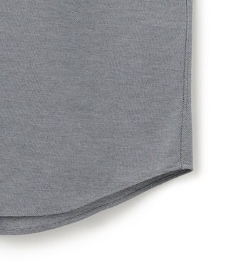 JOSEPH HOMME ハイゲージコットンジャージー 　バンドカラーシャツ ライトグレー系