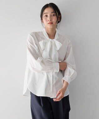 YECCA VECCA ボウタイシャツ White