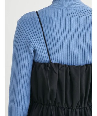 Green Parks ・ＥＬＥＮＣＡＲＥ　ＤＵＥ　ギャザーキャミワンピース Black