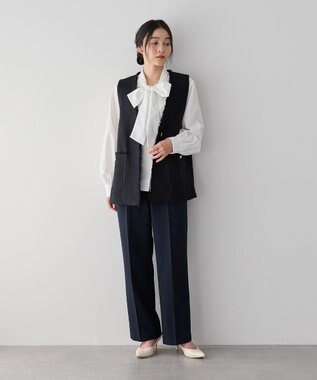 YECCA VECCA ボウタイシャツ White