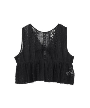 Green Parks レースベスト Black