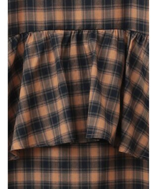 Green Parks チェックペプラムキャミワンピース Orange