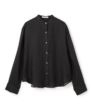 BEIGE， HALITE / リネンシアー オーバーサイズシャツ Black