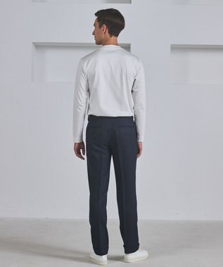 GOTAIRIKU 【保温性/ストレッチ/シワになりにくい】サキソニーストレッチパンツ_ノータック(25年モデル） ネイビー系