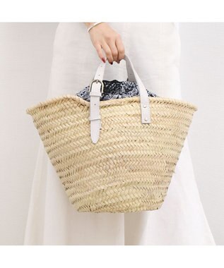 UNBILLION ペルケ perche / モロッコカゴ・牛革・バティック柄ドロストＬ