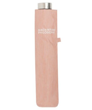 MOONBAT 【フワクール生地使用/軽量】MACKINTOSH PHILOSOPHY 遮光 晴雨兼用 折りたたみ日傘 シャンブレー ピーチ