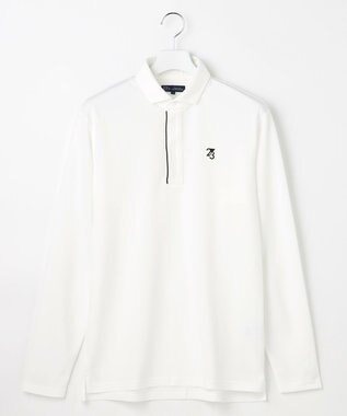 23区GOLF 【MEN】エイトムーブカノコ長袖ポロシャツ ホワイト系