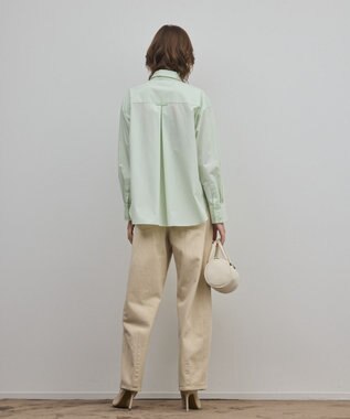 GRACE CONTINENTAL サイド切替バレルパンツ ベージュ